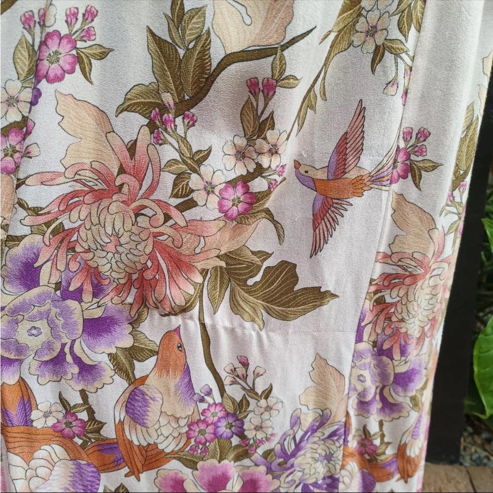 Spell & The Gypsy Vintage OS Blue Skies Reversible Rare Unicorn Kimono Duster - Picture 15 of 16